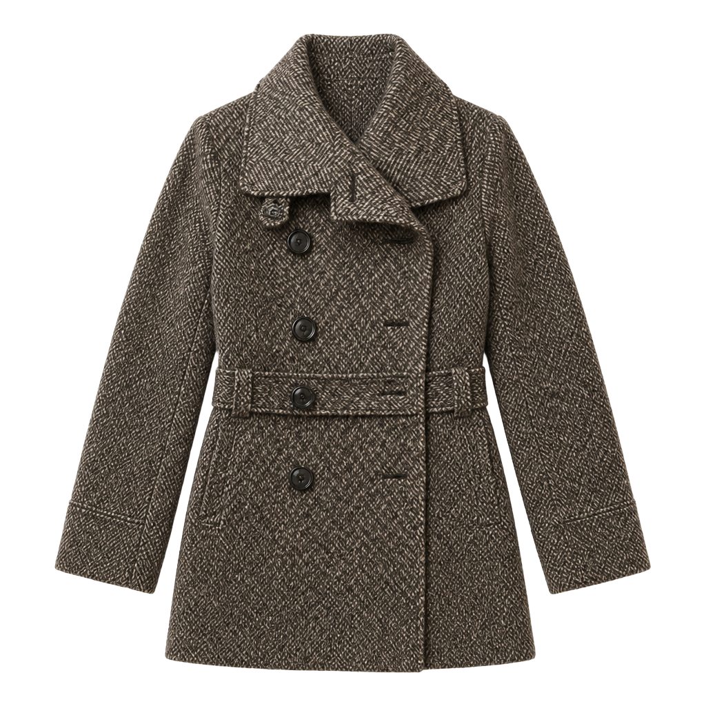 Giaccia Tweed Coat with Belt 1