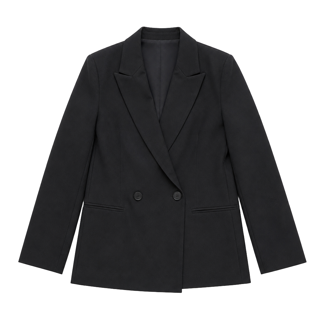 Worthington Black Double Breasted Blazer 1