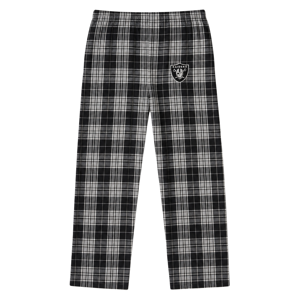 Las Vegas Raiders NFL Concepts Plaid Flannel Pajama Pants Black Gray vintage 1