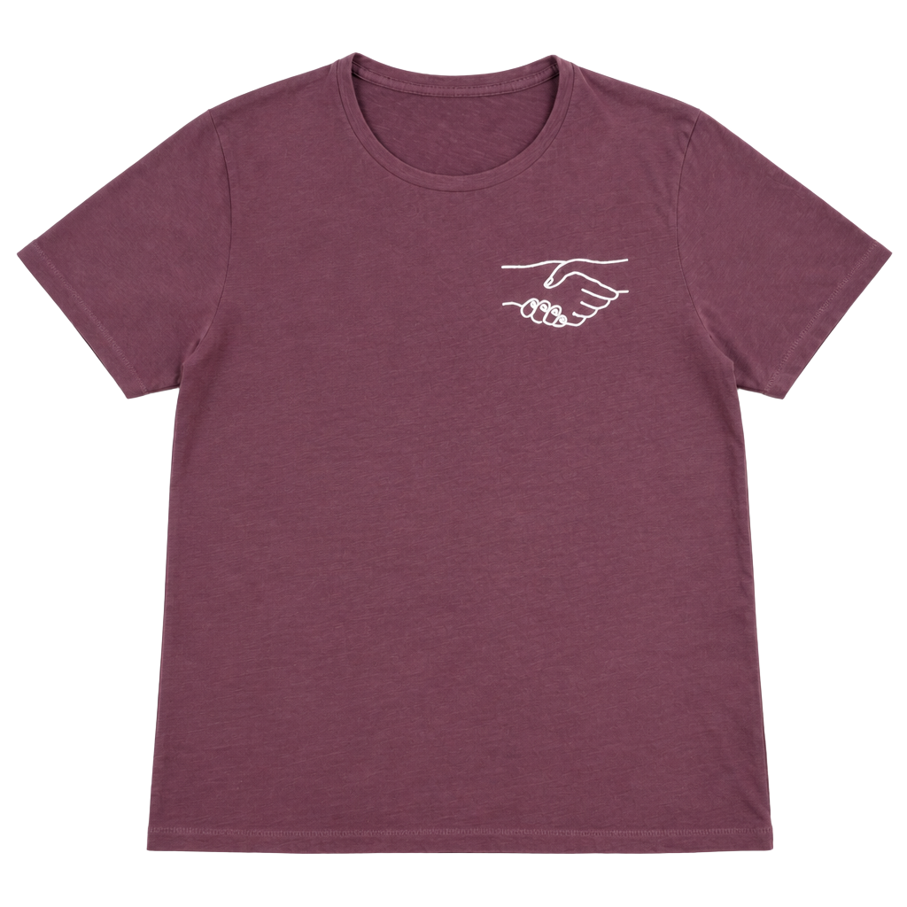 Abercrombie And Fitch Men’s Vintage Mauve Handshake Graphic Tee Size Medium 1