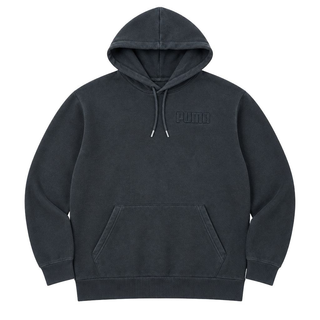 Puma Hoodie Size M Black Pullover Sweatshirt 1