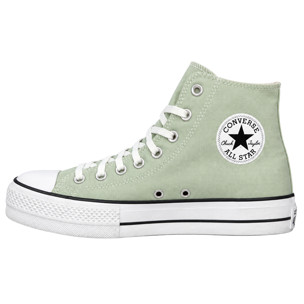Converse Chuck Taylor All Star Lift High Top Size 10 Sage Green 1