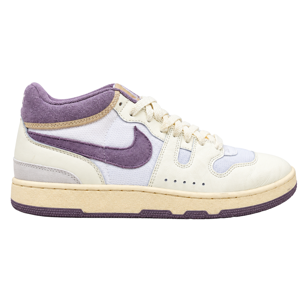 Nike Full Force Low Size 10 White Purple Sneakers FZ2097-102 1