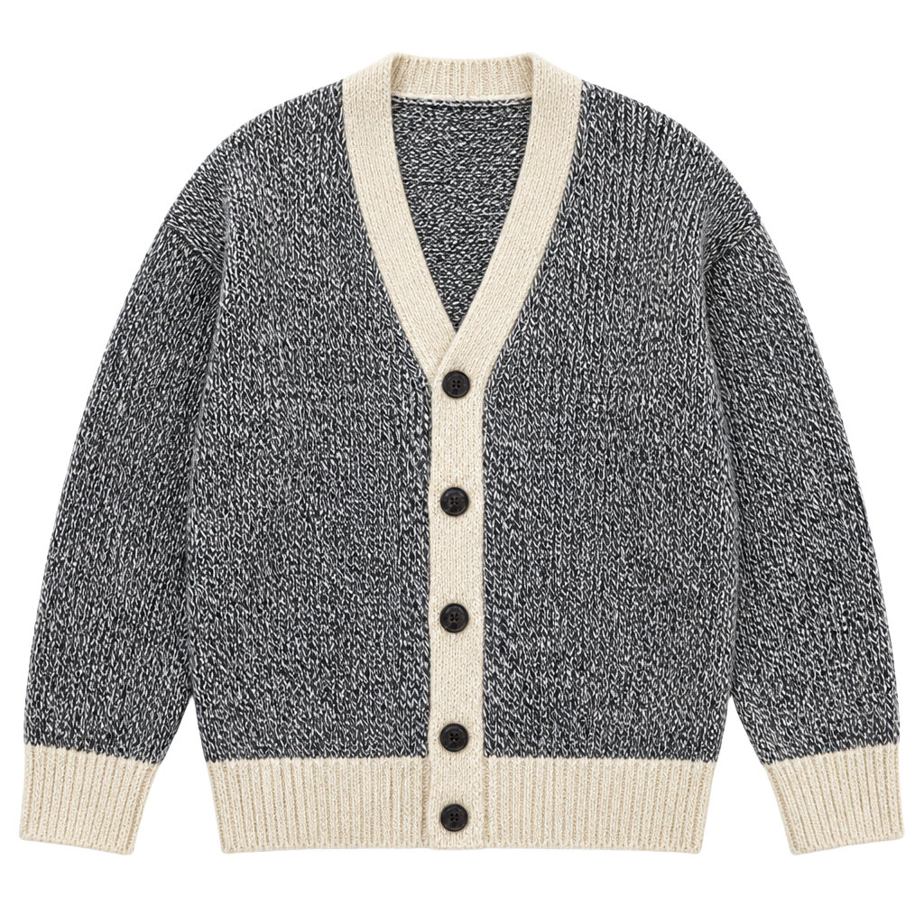Roots Canada Cardigan Size S Shawl Collar Grey Wool Blend Knit Sweater 1