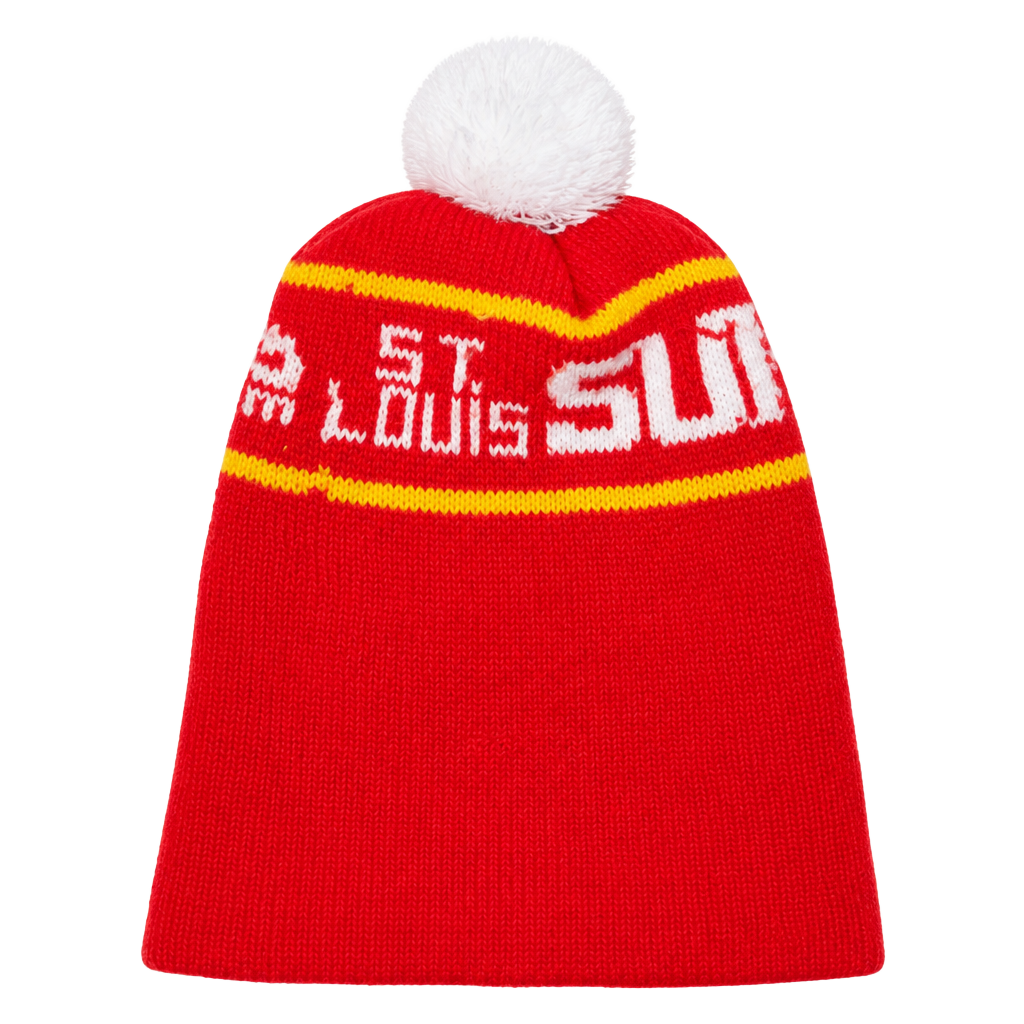 Vintage St Louis Sun Newspaper Cardinals Baseball Beanie Stocking Hat Cap MLB 1