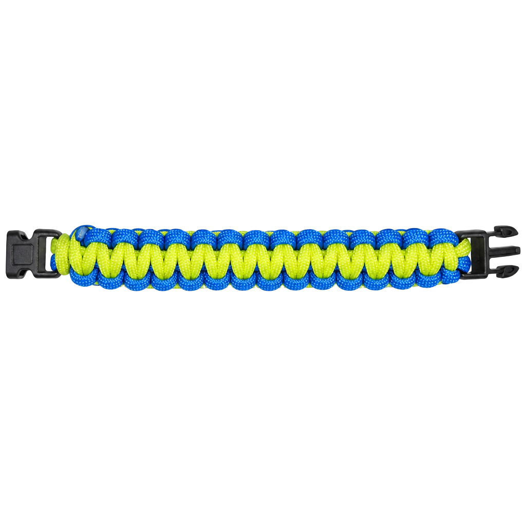 New Secure Line Blue & Yellow Survival Bracelet, SMALL (00468) FS 1