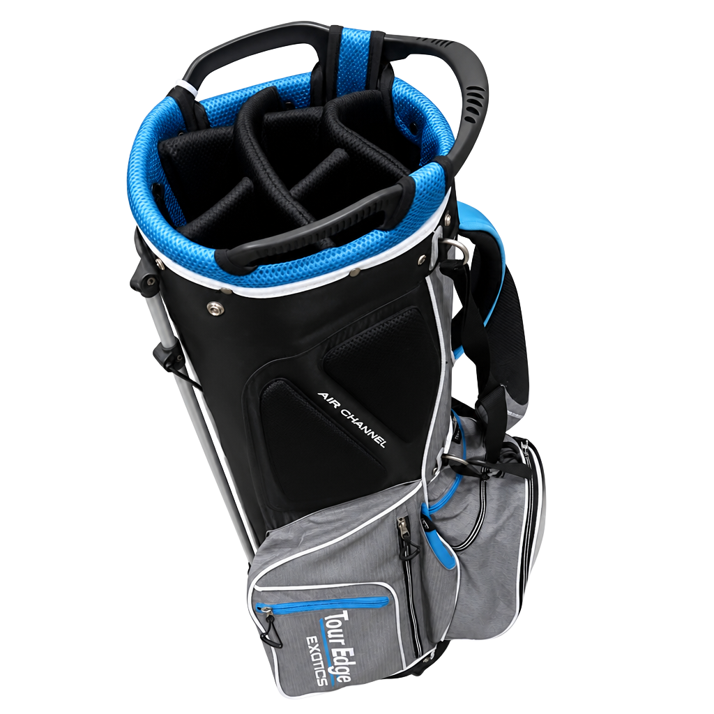Tour Edge Exotics Extreme Stand 7.0 Golf Club Bag - Grey/Black/Blue 1