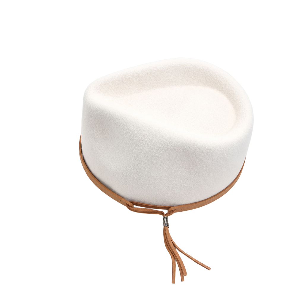 Altar'd State Women's Wool Fedora Hat Brim Western Rancher Felt Cream NWT 1