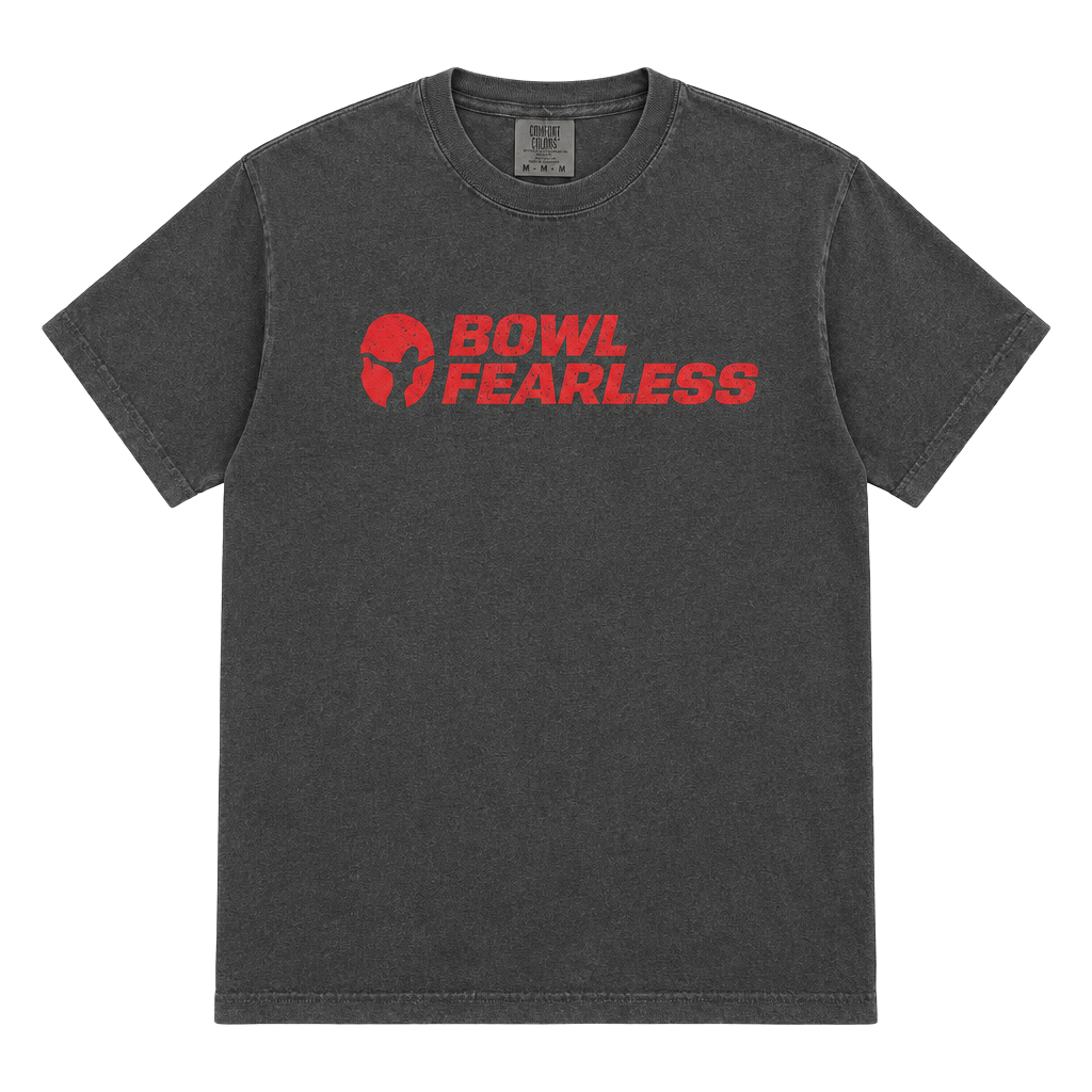 Comfort Colors Bowl Fearless T-Shirt Size M Pepper Grey Graphic Tee 1