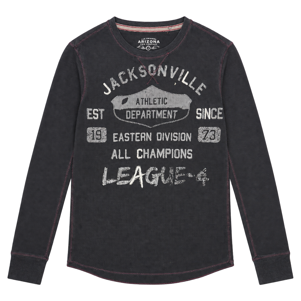 Arizona Jean Company Jacksonville Thermal Shirt Size L Black Long Sleeve 1
