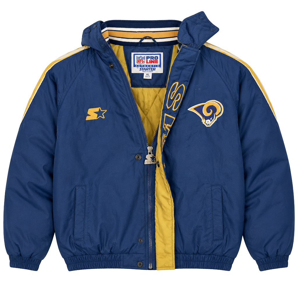 Vintage Starter NFL St Louis Rams Pro Line Heavyweight Winter Jacket Size XL 1