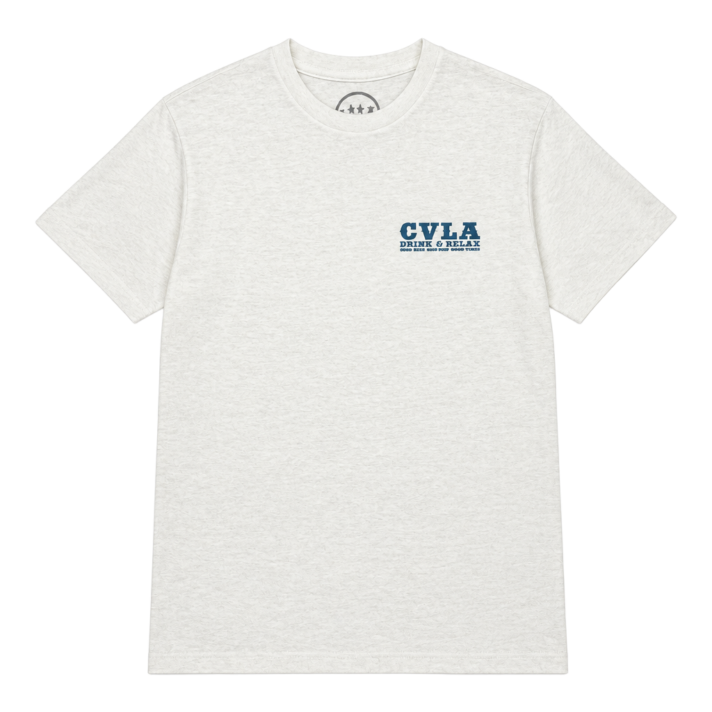 CVLA Drink & Relax T-Shirt Size M White Graphic Short Sleeve Tee 1