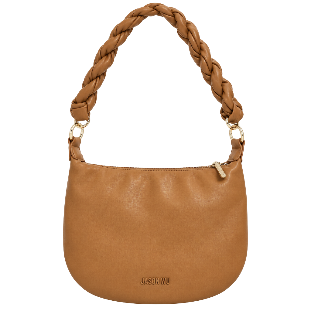 Jason Wu Brown Braided Handle Hobo Shoulder Bag 1