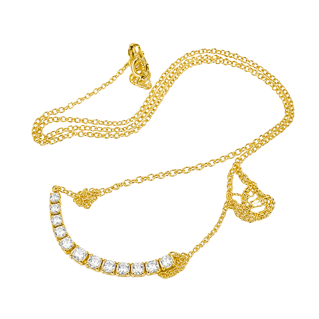 Stunning Vintage 1980s Swarovski Diamante Necklace - 1