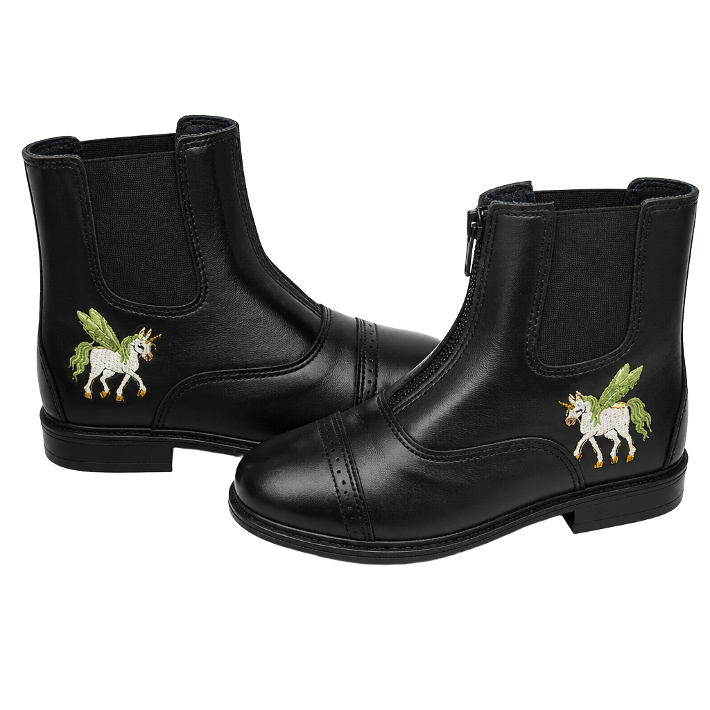 TuffRider Children's Unicorn Starter Front Zip Paddock Boots 1
