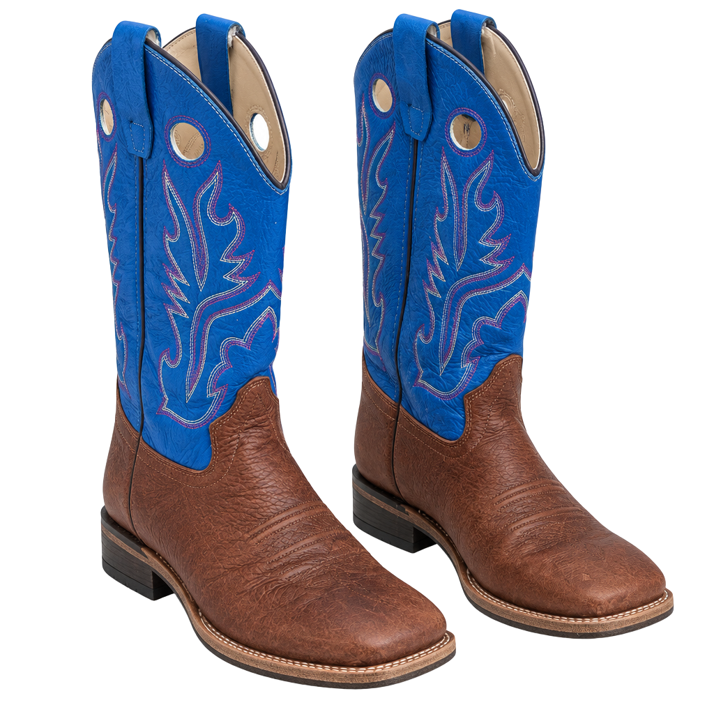 Cody James Western Boots Size 6-D Blue Brown 1