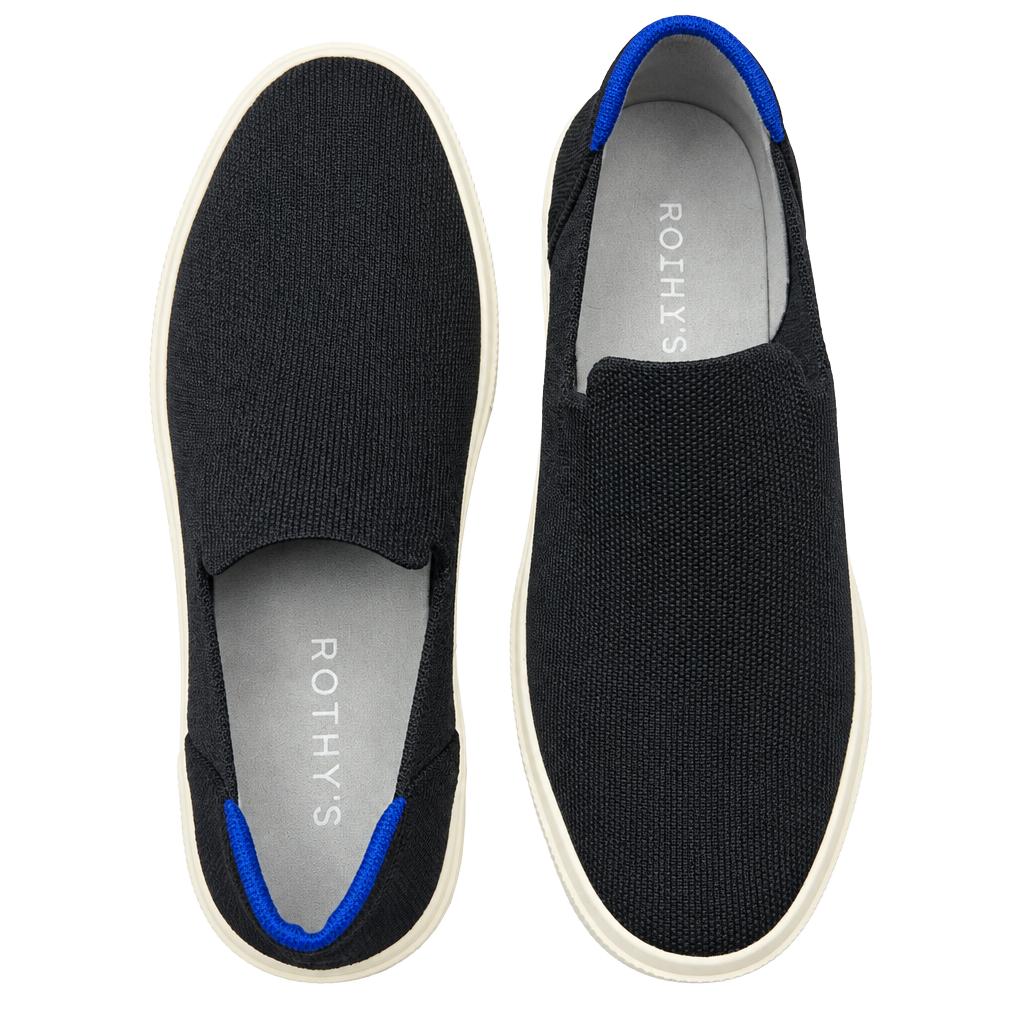 Rothy's Size W9 M7.5 Black Slip On Sneaker 1