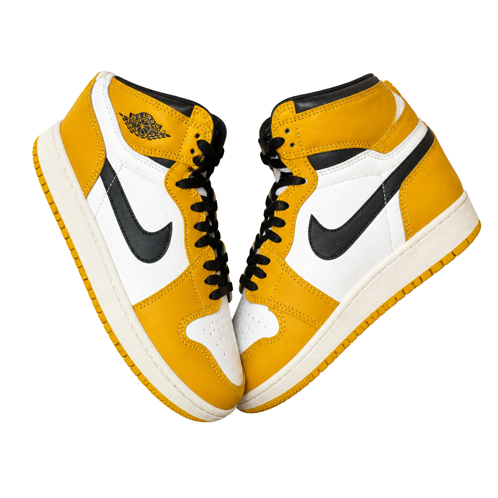 Nike Air Jordan 1 Retro High OG GS Size 7Y Yellow Ochre 1