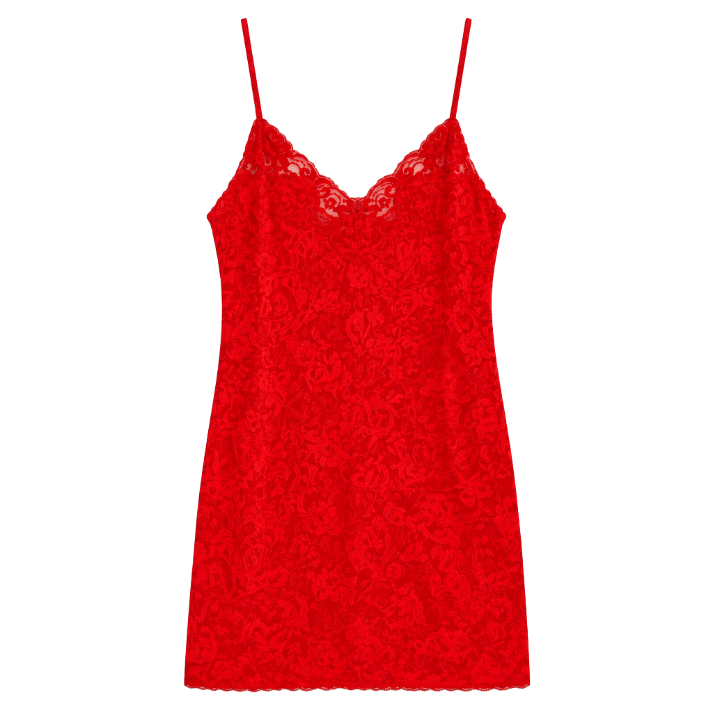 Victoria's Secret Red Lace Slip Dress Chemise 1