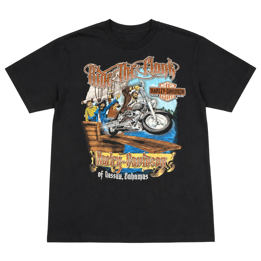 Harley-Davidson Ride The Plank Nassau Bahamas T-Shirt Size L 1