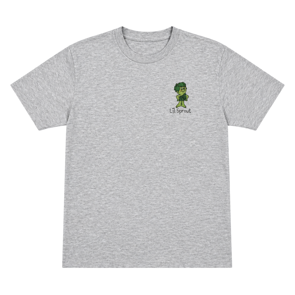 Green Giant Lil Sprout Graphic T-Shirt Gray 1