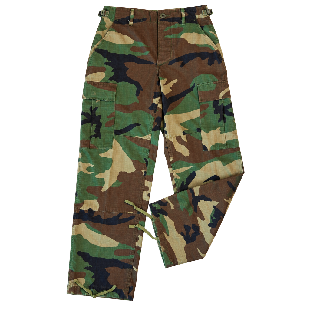 US Military Woodland Camouflage Cargo Pants 1