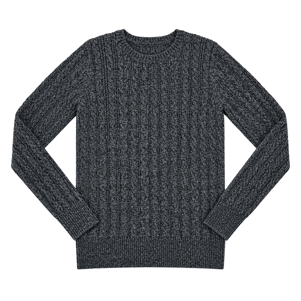 St. John's Bay Gray Cable Knit Sweater 1