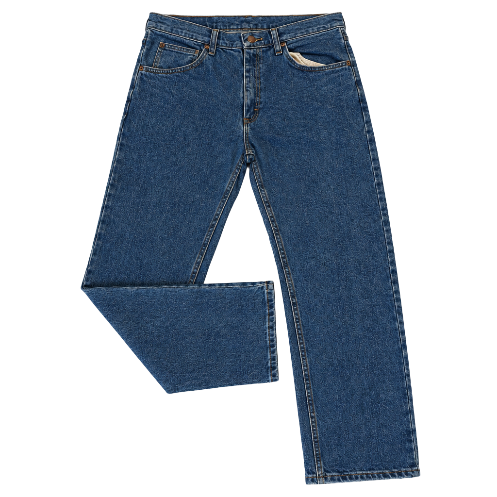 Wrangler Straight Leg Jeans 32x30 Blue Cotton Denim 1