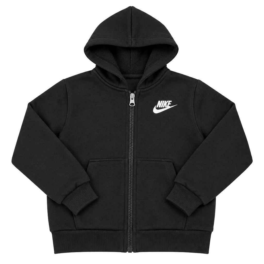 Nike Full-Zip Hoodie Size 4-5 YRS Black Cotton 1