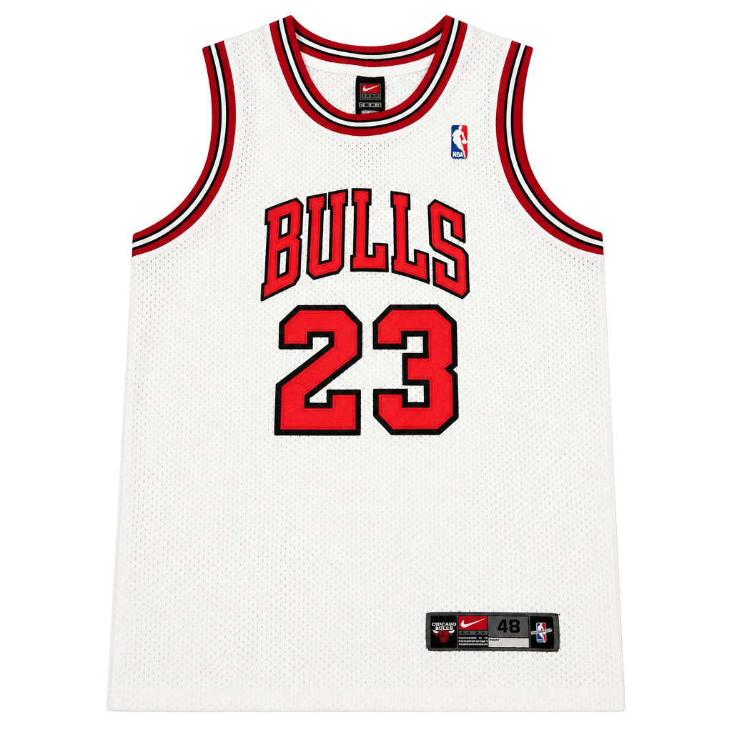Nike Authentic Michael Jordan Chicago Bulls Jersey White 23 Size 48 1