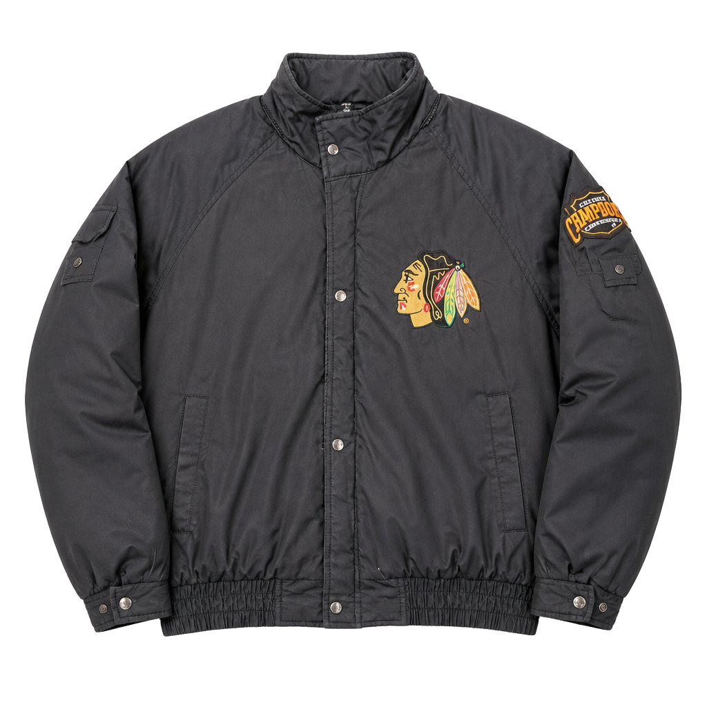 Vintage 90's Pro Player by Daniel Young Chicago Blackhawks NHL Jacket - Men's XL 1