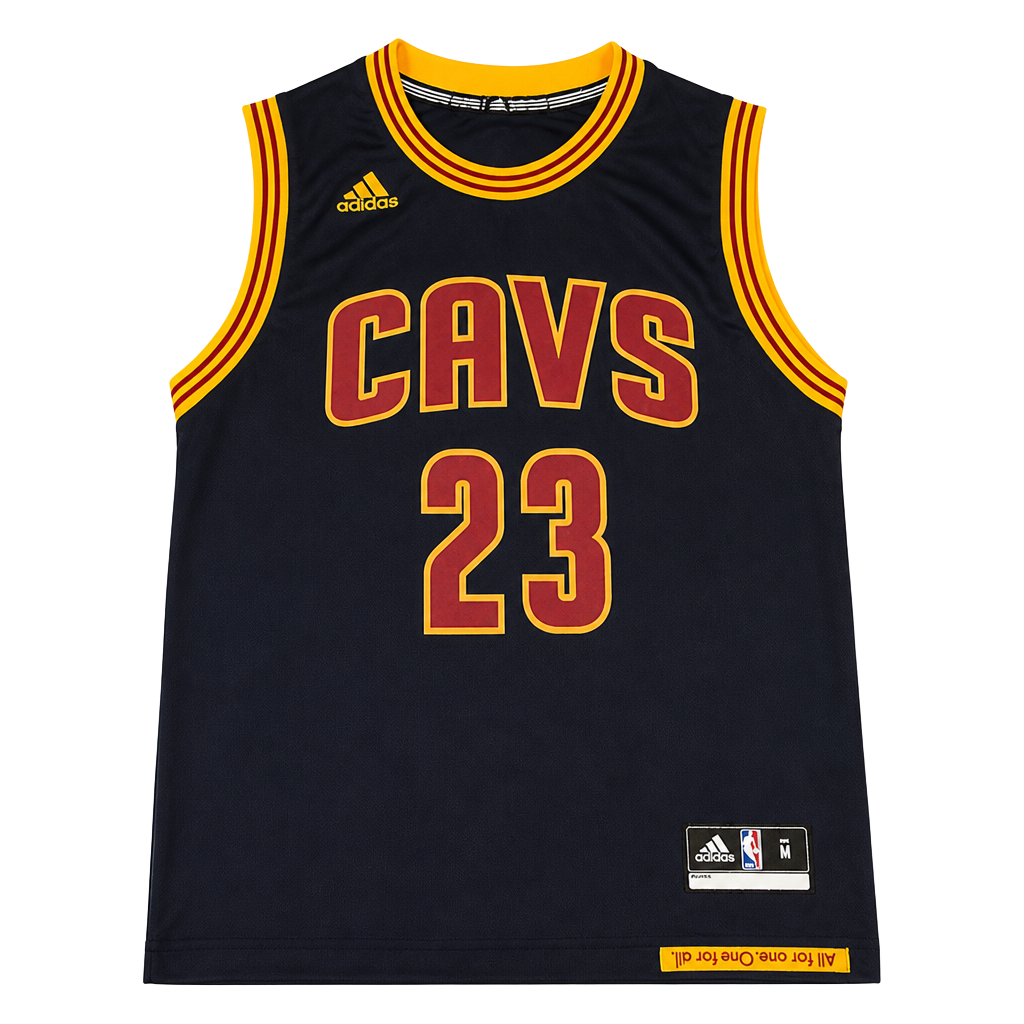 Youths Adidas Cleveland Cavaliers #23 Lebron James Blue Jersey Size M 1