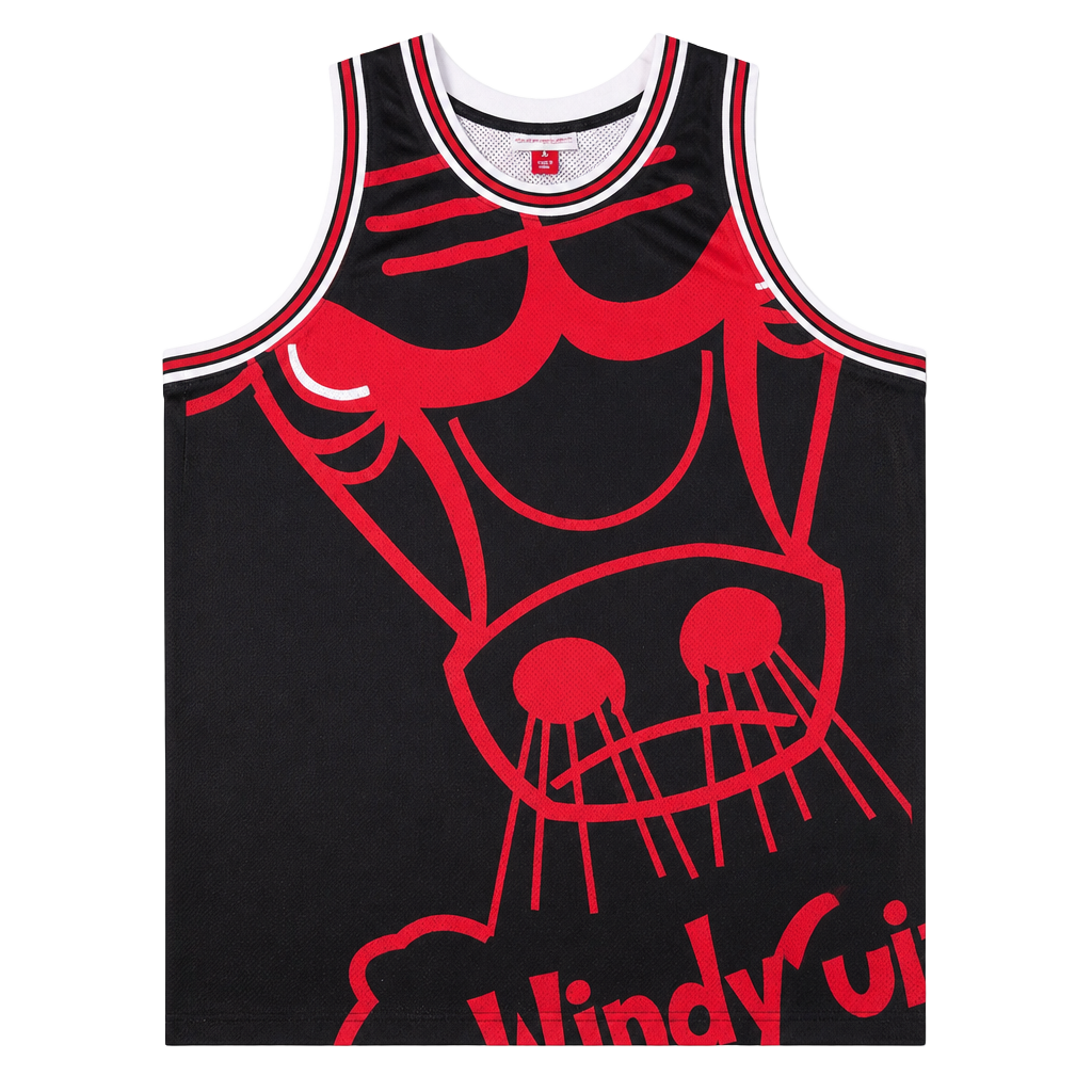 Mens Mitchell & Ness NBA Big Face Jersey Chicago Bulls size Large fits like a Medium 1