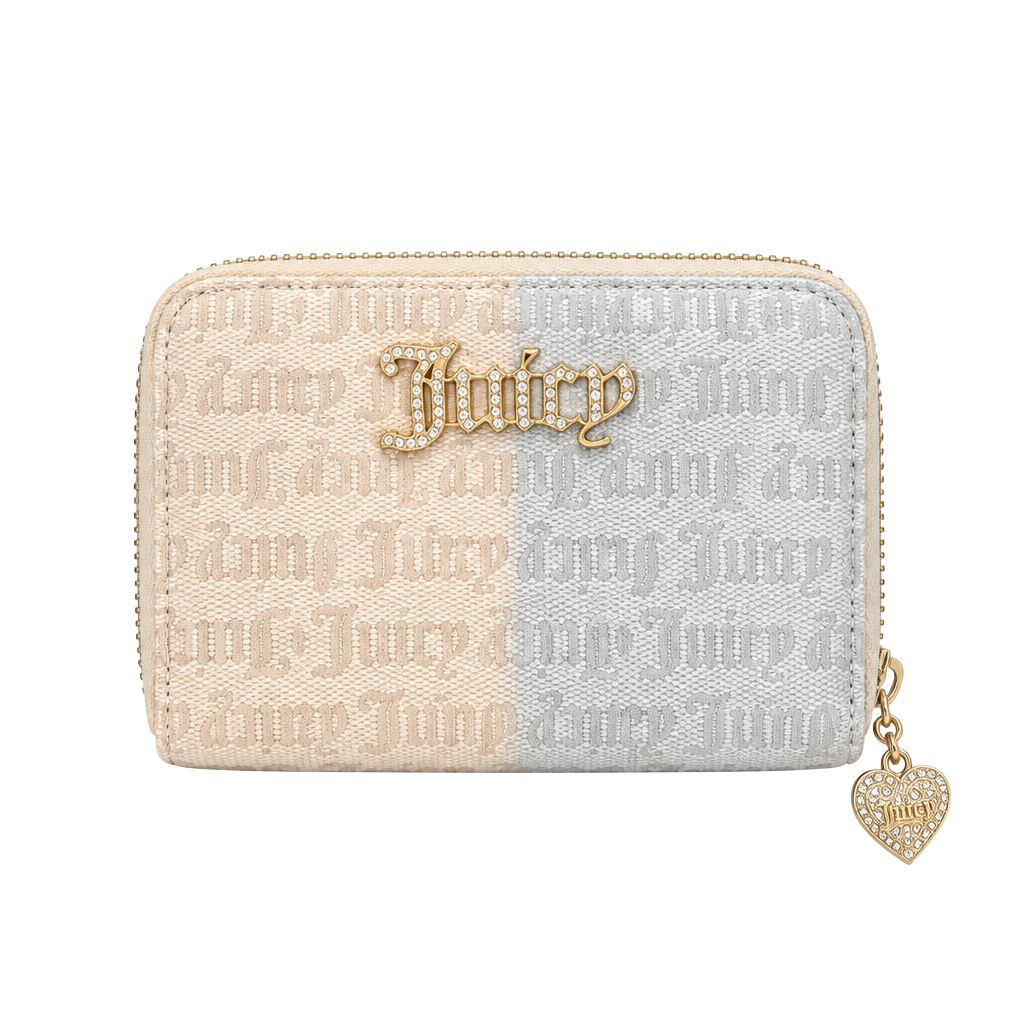 Juicy Couture Small Zip Around Wallet Sandstone 1