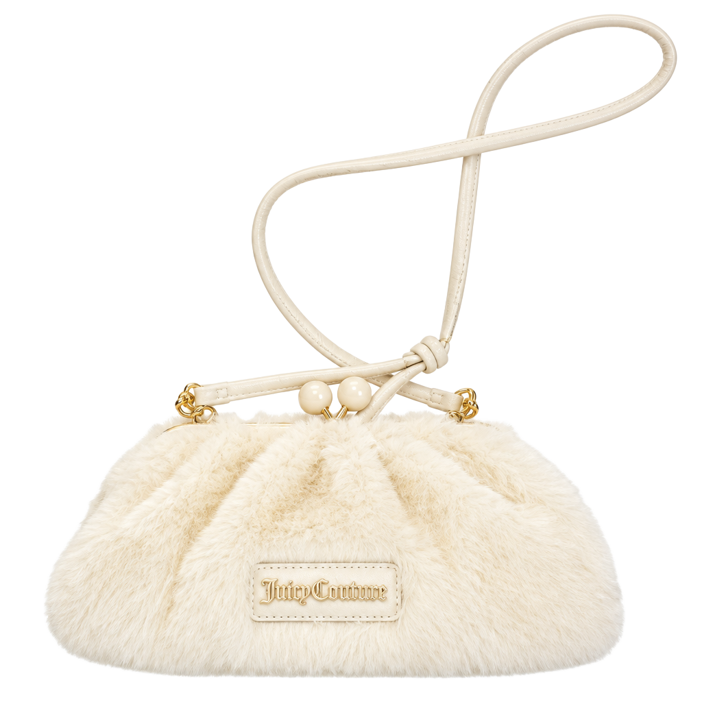 Juicy Couture Keep It Classy Frame Crossbody Faux Fur Crystal 1