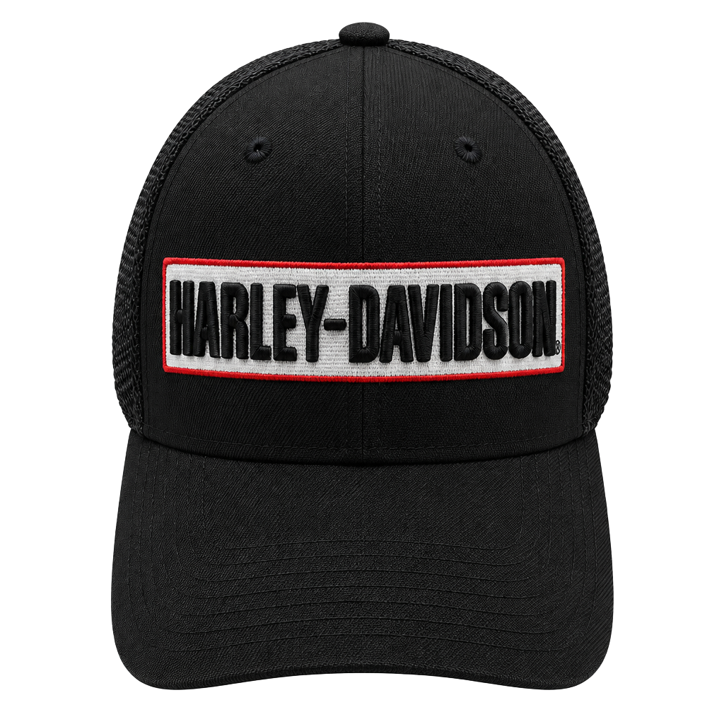 Harley-Davidson Black Mesh Trucker Cap 1