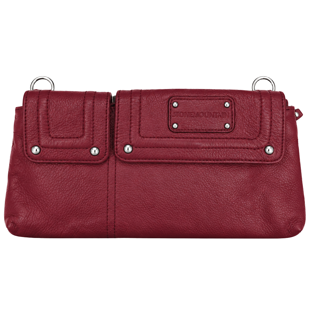 Stone Mountain Red Leather Crossbody Bag 1
