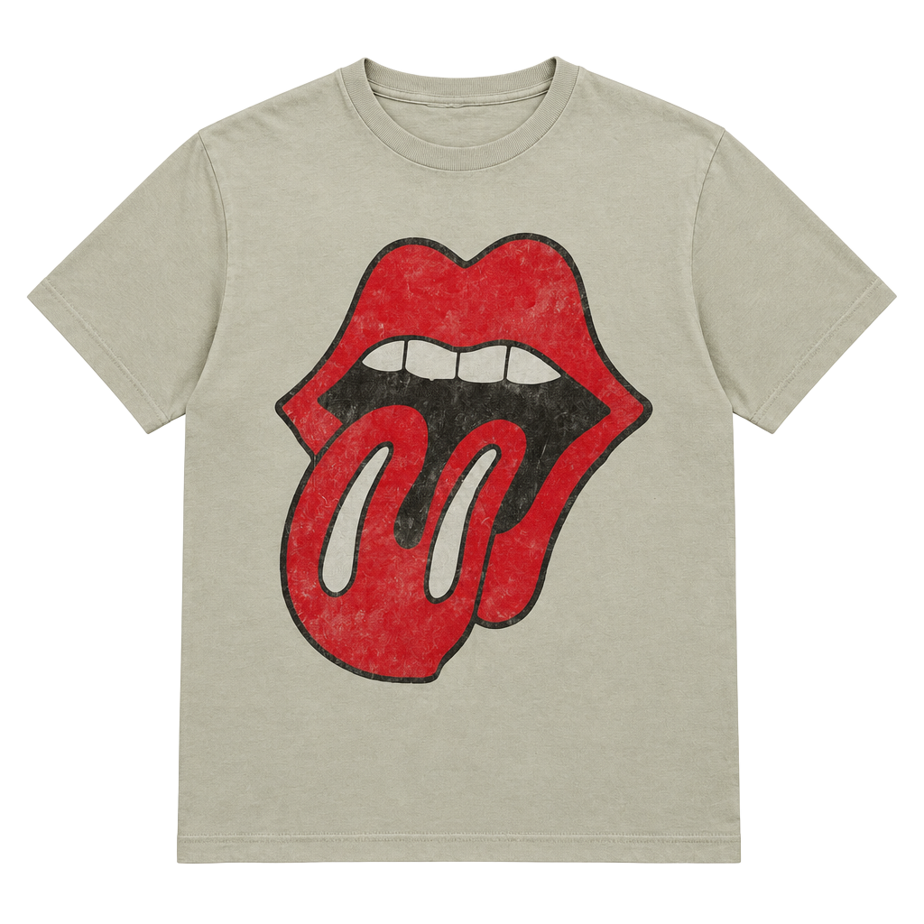 The Rolling Stones Graphic T-Shirt Beige 1
