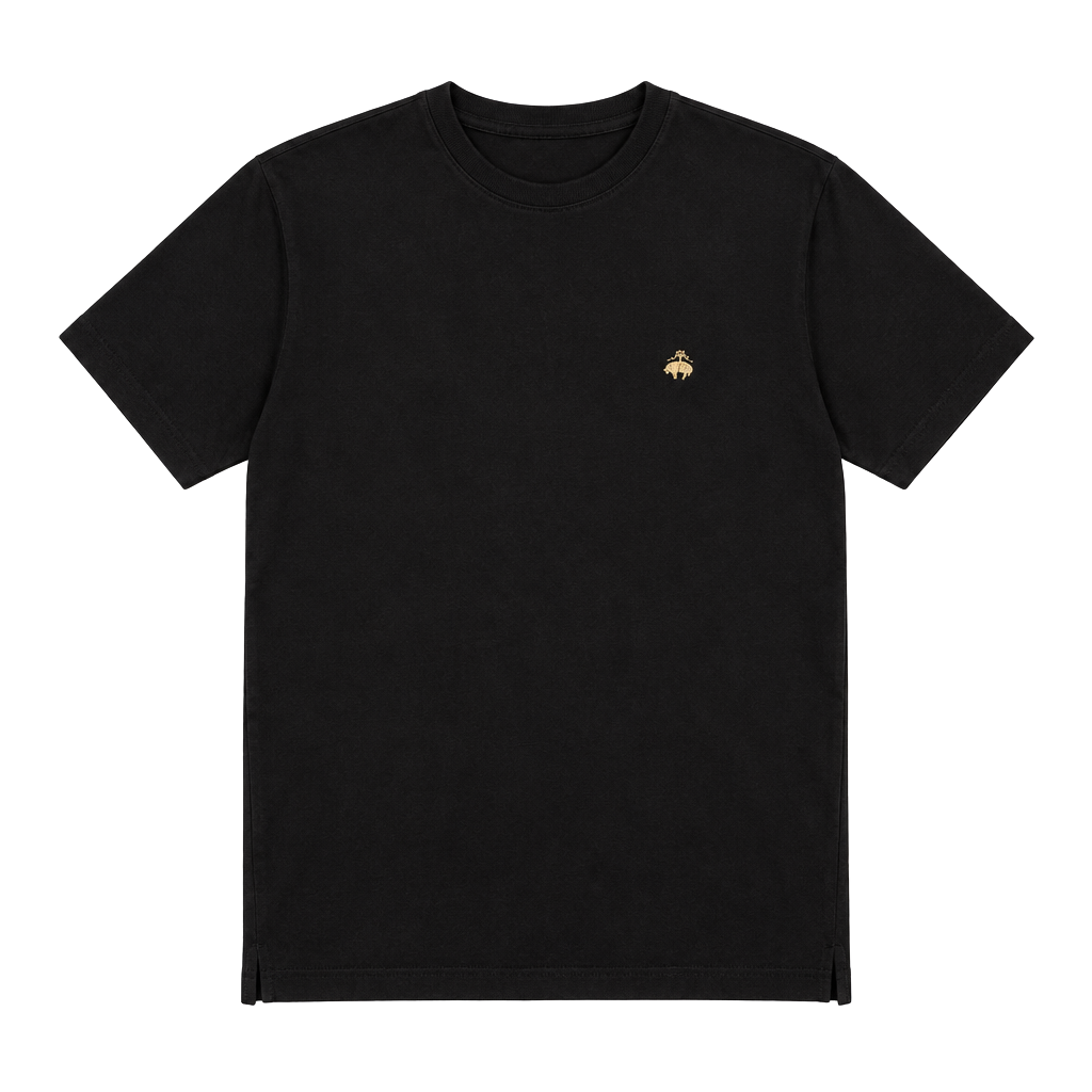 Brooks Brothers T-Shirt Size M Black Golden Fleece Logo 1