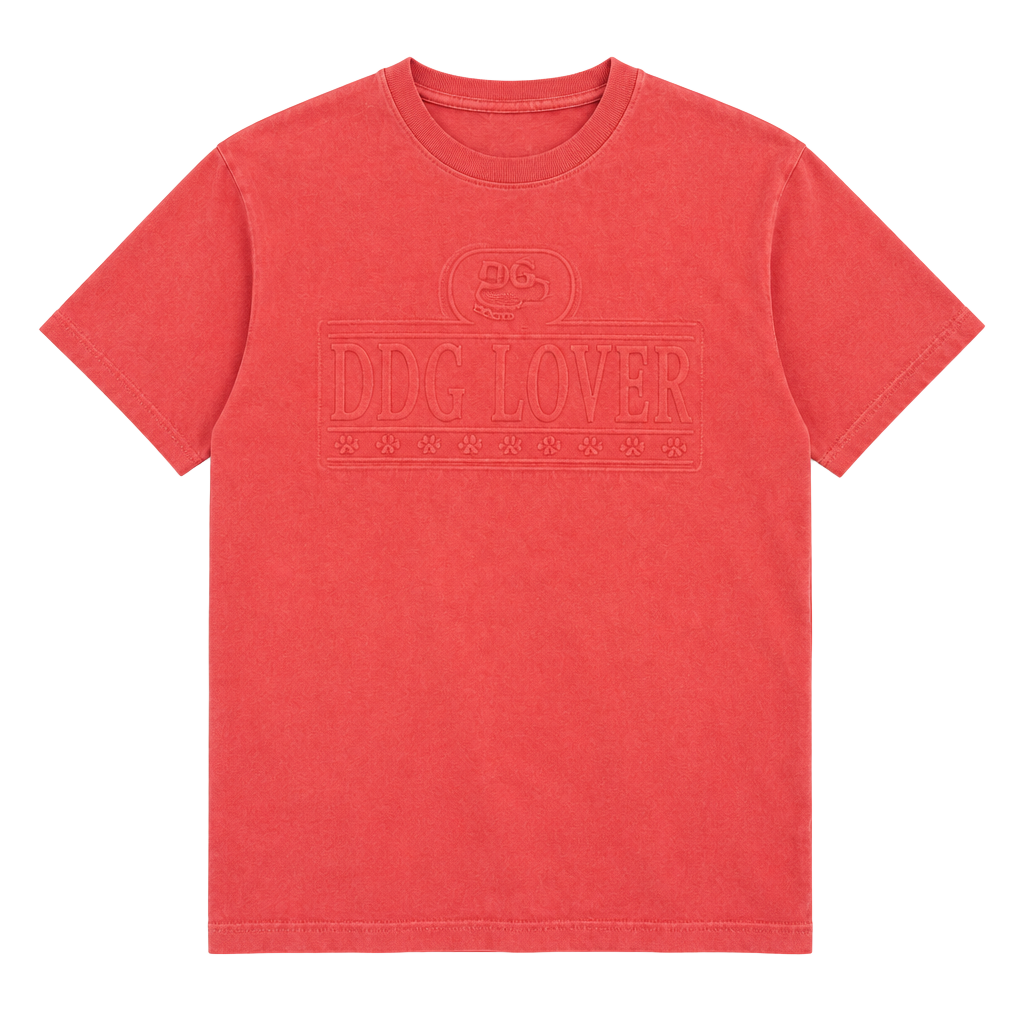 Anvil Dog Lover T-Shirt Size L Salmon Pink Graphic Tee 1