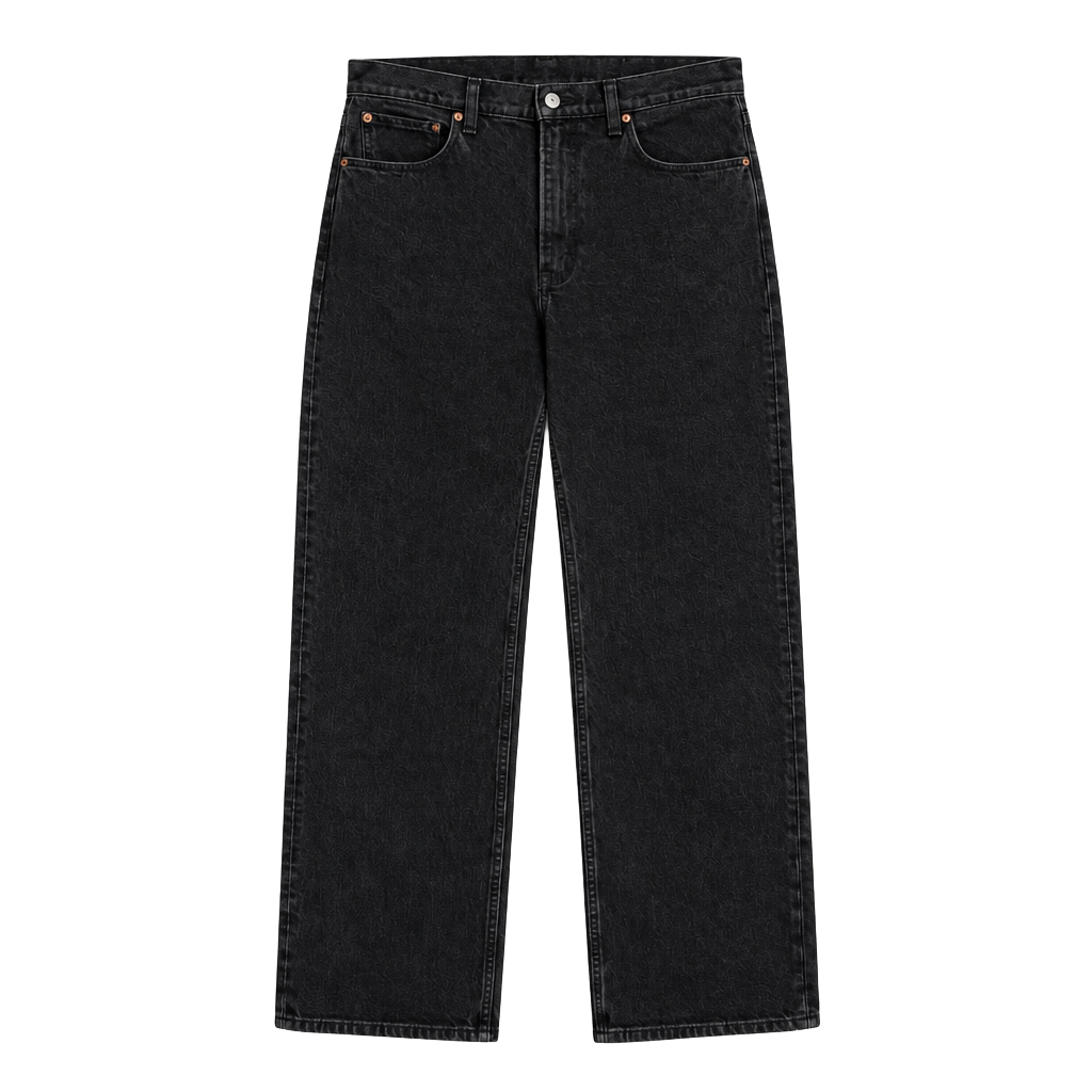 Abercrombie & Fitch The '90s Relaxed Jean Size 27 4R Black High Rise 1