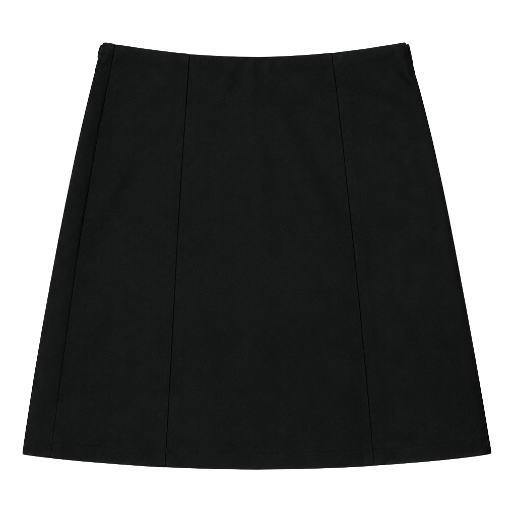 Faux leather Black mini skirt 1