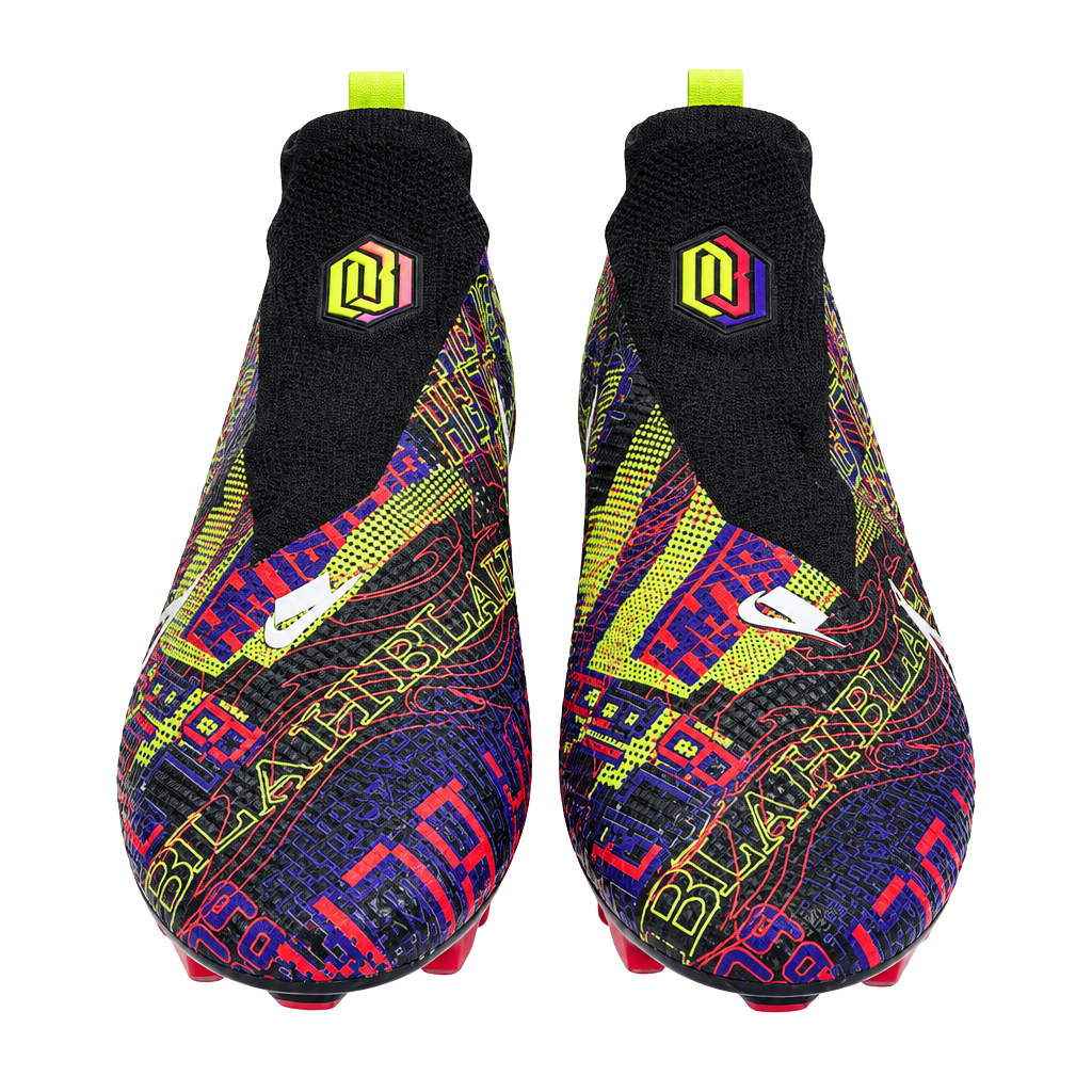 Nike Vapor Edge Pro OBJ Football Cleats Black Multi Color 1
