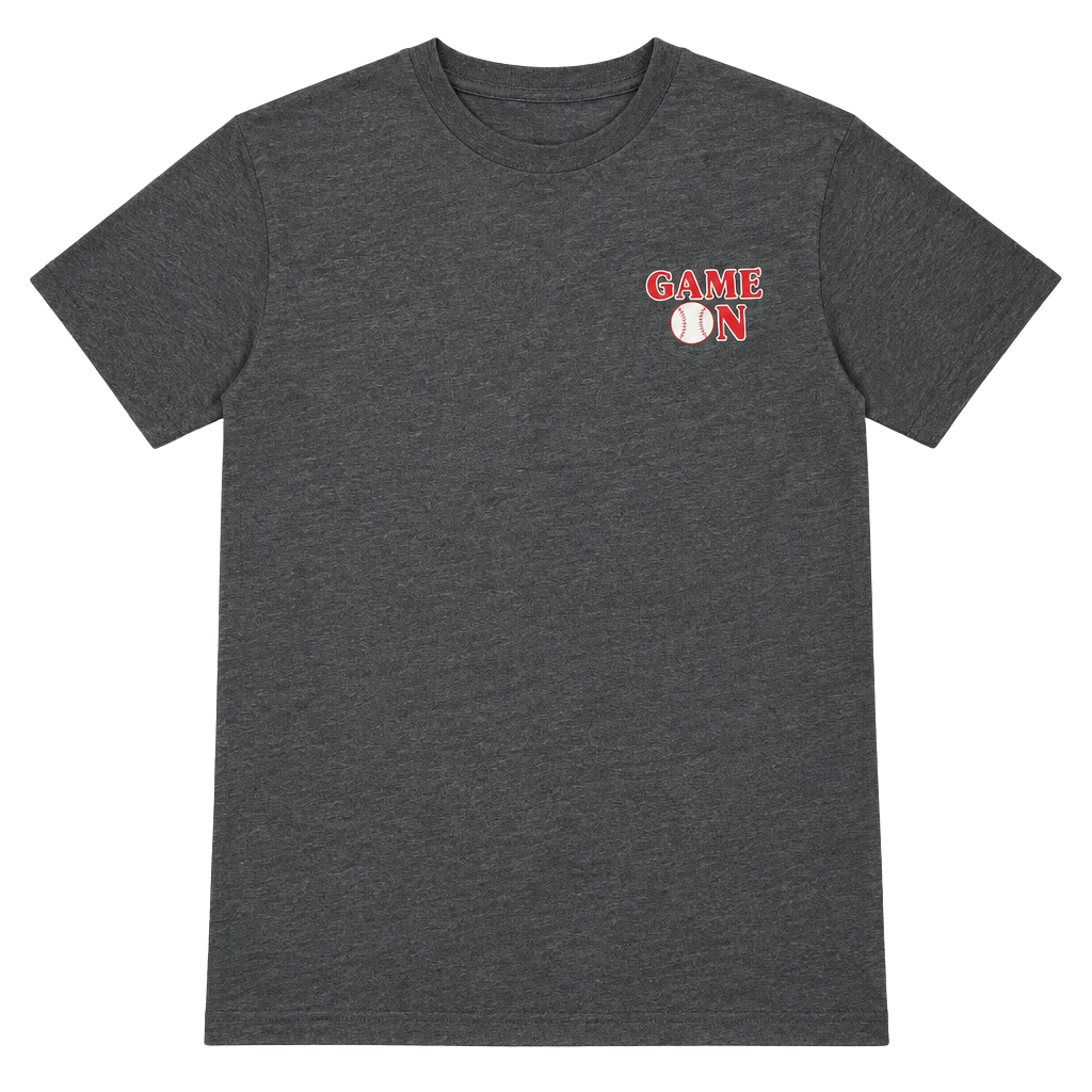 Kindness & Confetti Game On Baseball Graphic T-Shirt Size S Gray 1