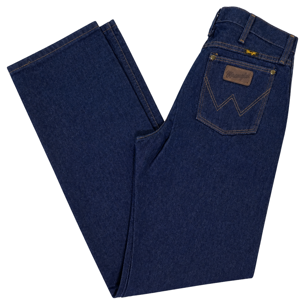 Wrangler Mens Cowboy Cut Slim Fit Reg Fit Dark Wash Denim Jeans 31x34 47MWZPW 1