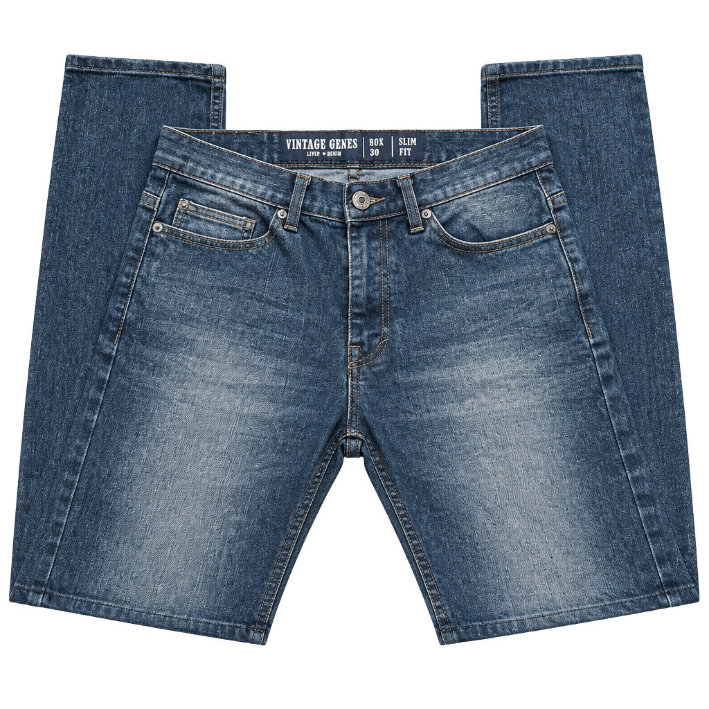 Vintage Genes Slim Fit Jeans Size 30x30 Dark Wash 1
