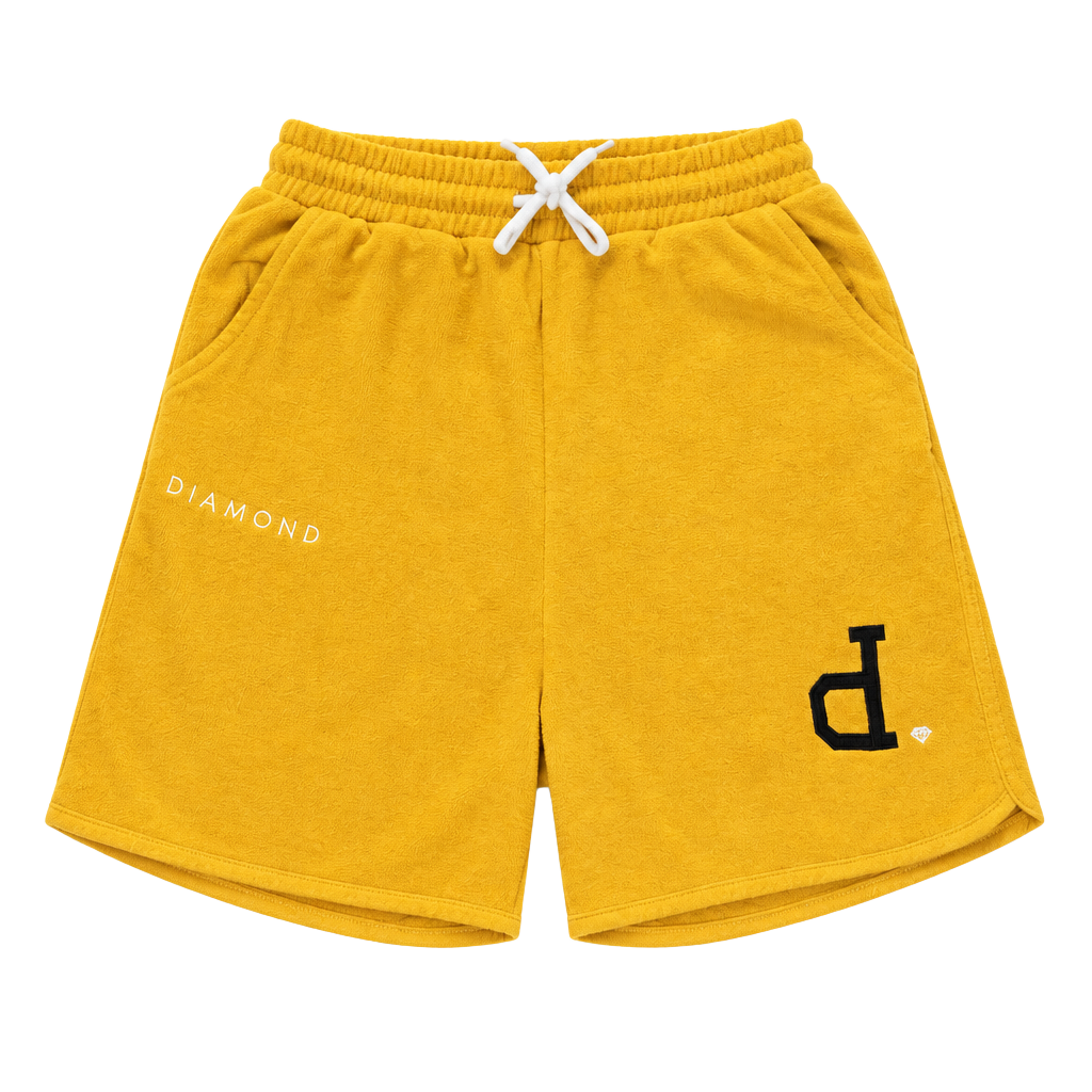 Diamond Supply Co. Sweat Shorts Size S Yellow 1