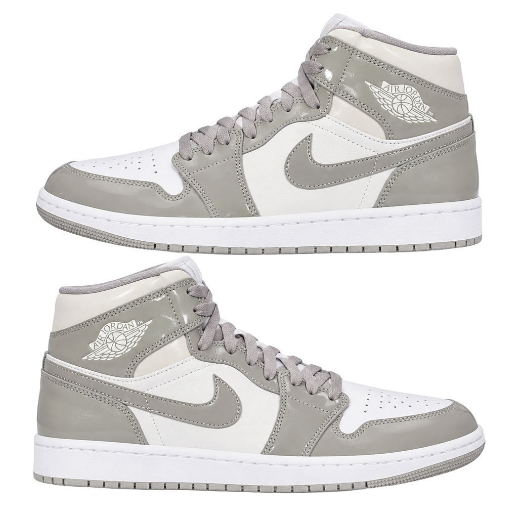 Nike Air Jordan 1 Mid Size 9.5 College Grey Light Bone White 1