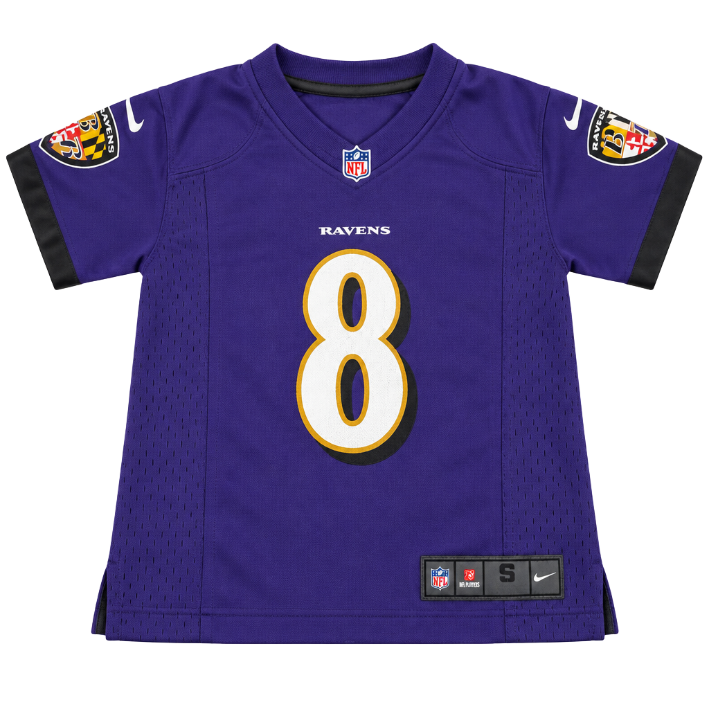 Nike Baltimore Ravens Lamar Jackson 8 Jersey Size S kids 1
