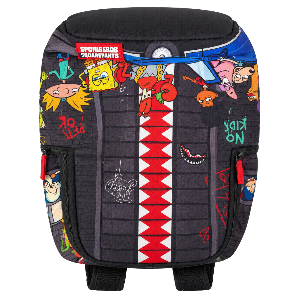 Sprayground 90s Nick Vertical Shark Backpack Multi 1